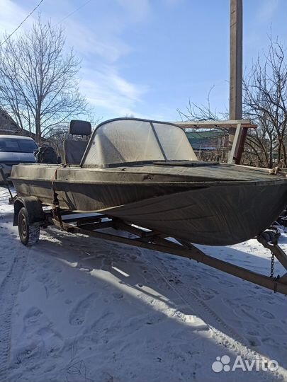 Казанка 5м с мотором лифан и прицеп