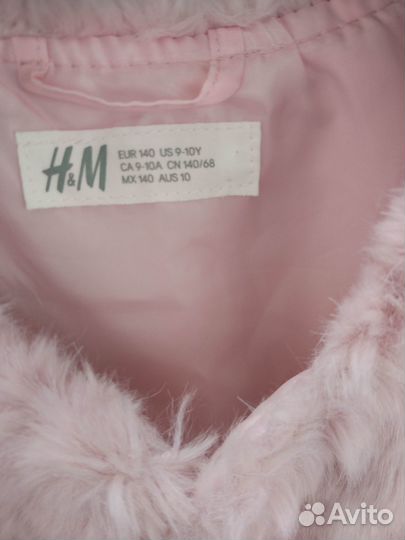 Жилетка меховая H&M, 134-140