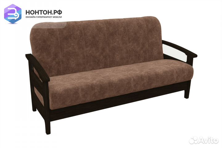 Диван книжка Омега коричневый / венге