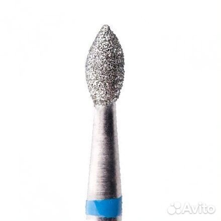 Бор - насадка алмазная 101, d3.3mm, почка (синяя п