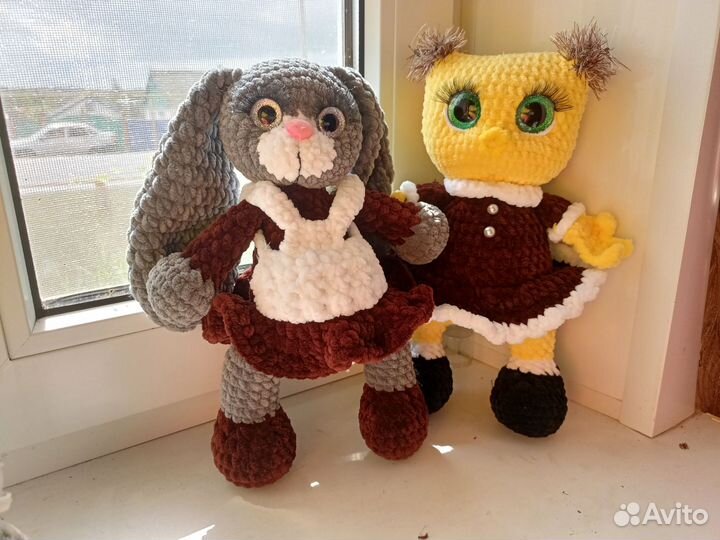 Вязаные игрушки ручной работы