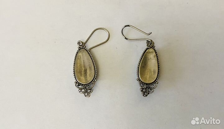 Серьги винтажные финифть СССР