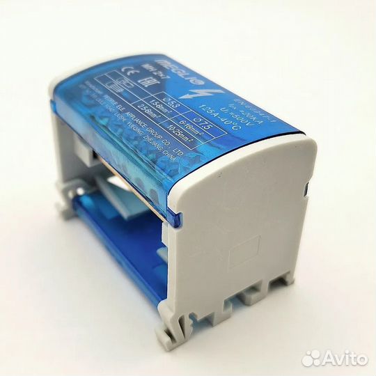 Нулевая шина на Din-рейку в корпусе (кросс-модуль)