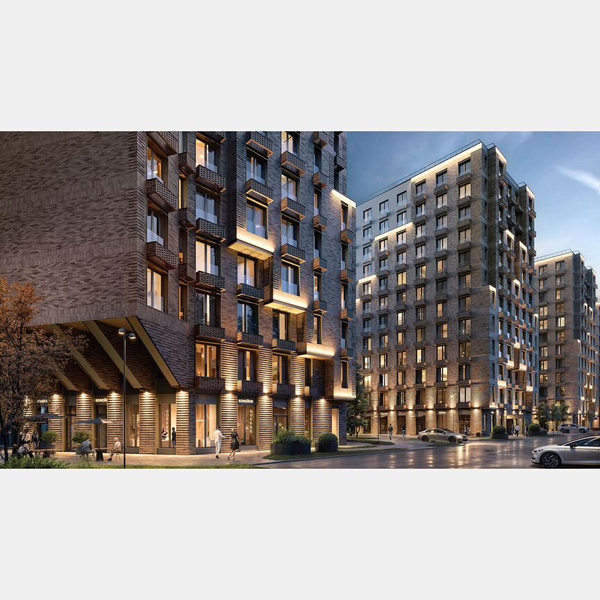 2-к. квартира, 66,2 м², 1/6 эт.