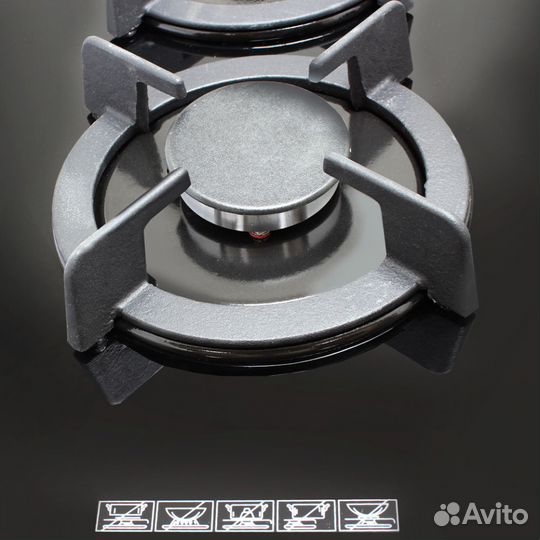 Газовая стеклянная варочная панель HCG-279 Ginzzu