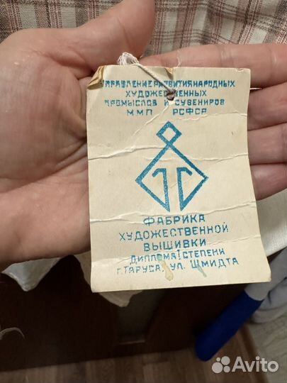 Новое Льняное платье с вышивкой р 50