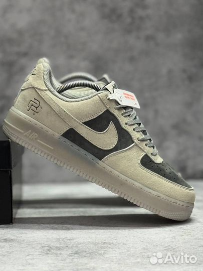 Кроссовки Nike Air Force 1 Grey Pavy (Арт.44579)