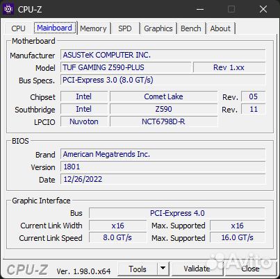 10700KF+TUF Z590plus+16GBх2 DDR4 3600MHz