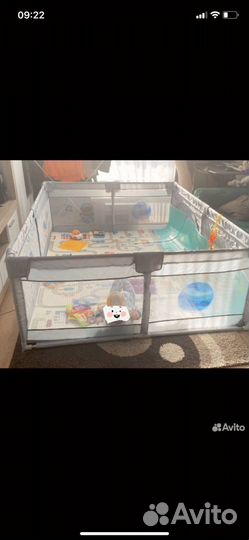 Манеж детский серый 150 на 200