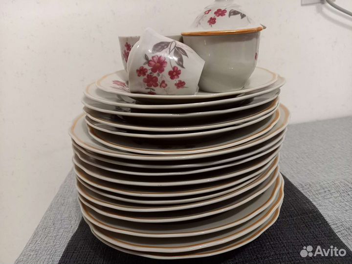 Новый столовый сервиз СССР Дулево
