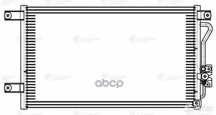 Радиатор кондиционера (конденсер) 'lrac1126 luzar