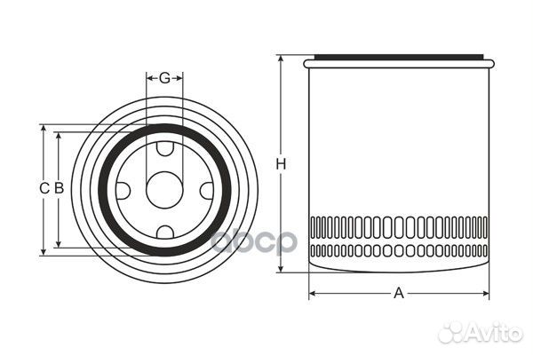 Фильтр масляный SM143 SCT