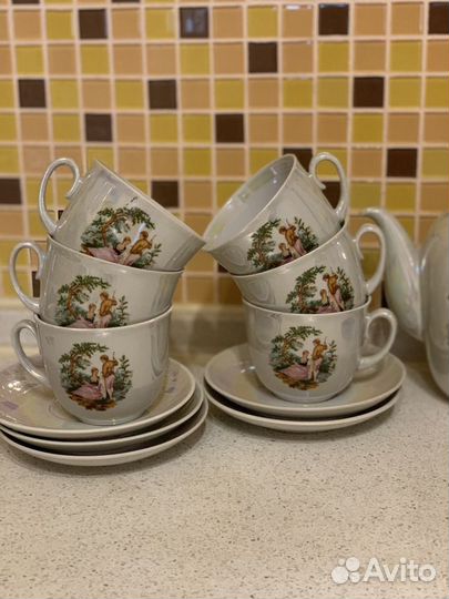 Чайный сервиз фарфор СССР