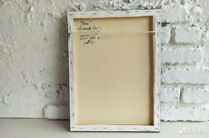 Картина маслом на холсте с рыбкой