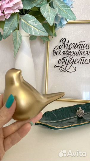 Новый декоративный поднос, птичка для интерьера