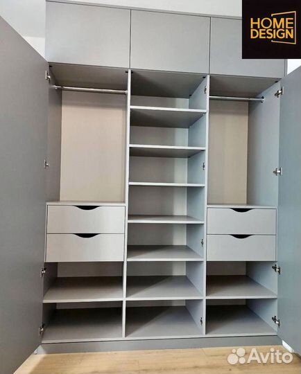 Шкаф распашной с фрезеровкой