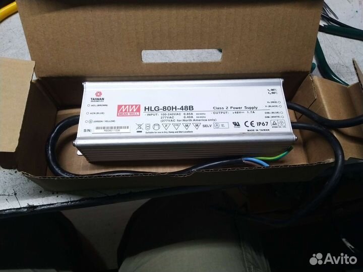 Светодиодные драйверы Mean well HLG-80H-48B