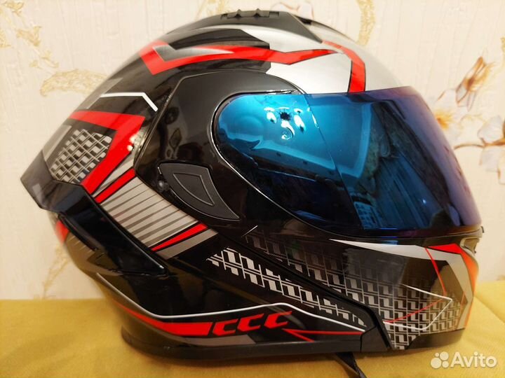 Мотошлем,модуляр,XXL. Новый