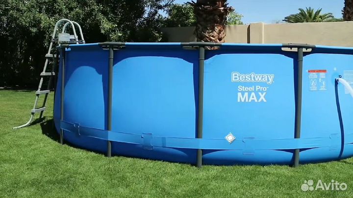 Каркасный бассейн 457х122см, фильтр, лестница