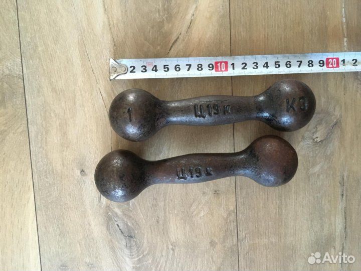 Гантели по 1 кг, 2 шт