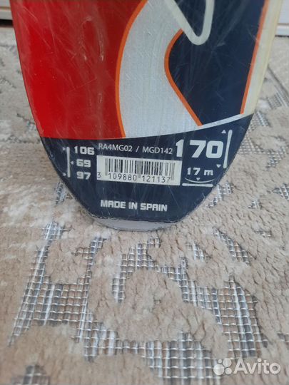 Лыжи горные rossignol 170