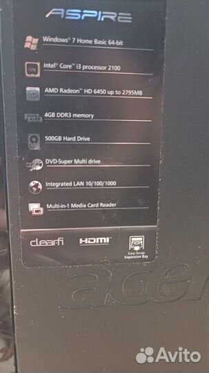 Пк acer aspire