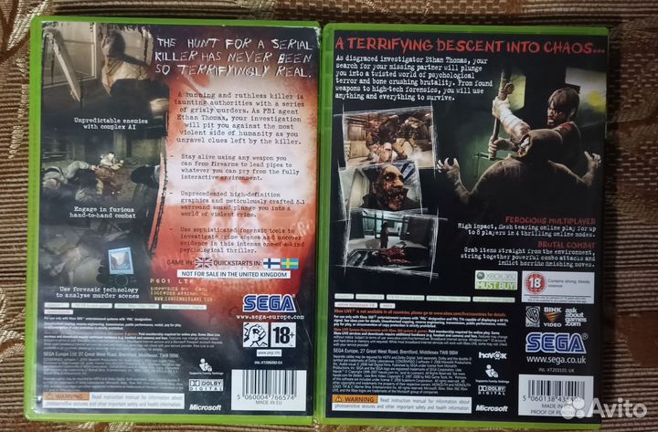 Condemned 1 Xbox 360/One/Series