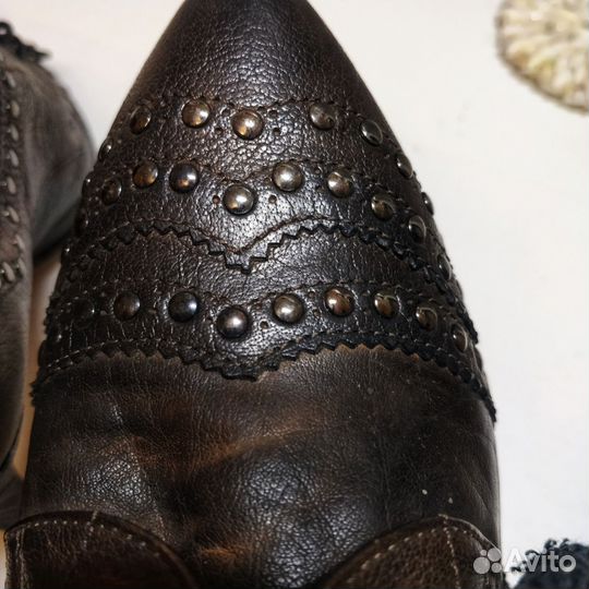 Туфли кожаные Италия