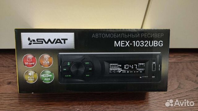 Новая магнитола swat с USB, RCA