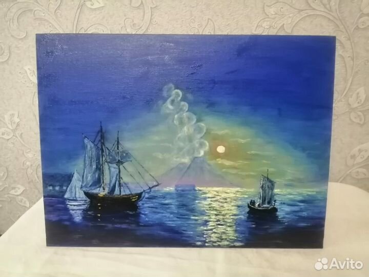Картина лунная ночь
