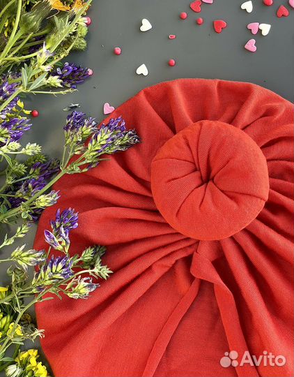 Шапка для девочки чалма