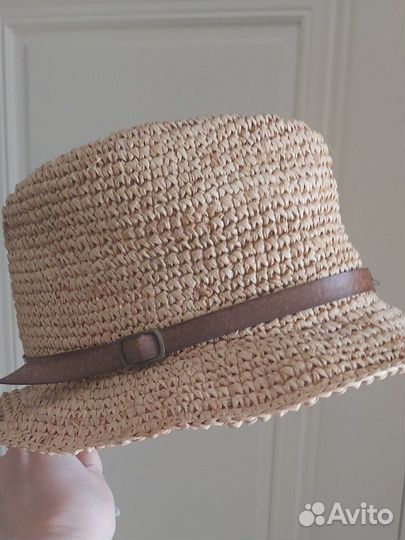 Шляпа Zara Испания оригинал соломенная р 56