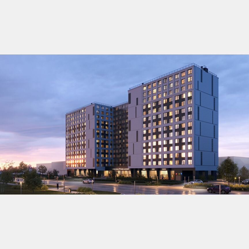 Апартаменты-студия, 43,3 м², 7/14 эт.