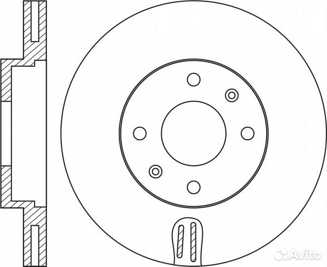 Диск тормозной hyundai solaris 1.6 2010 - KIA RIO