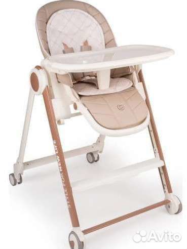 Стульчик для кормления happy baby бежевый