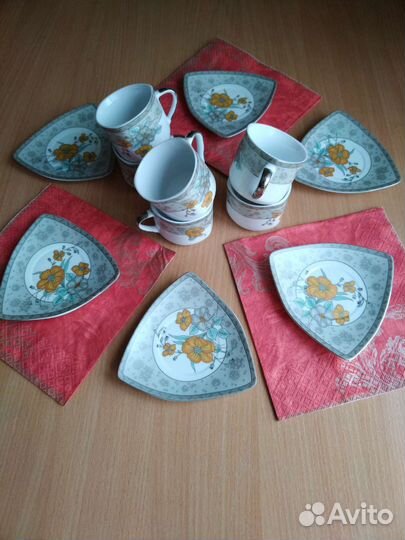 Кофейный сервиз Yamasen 6 пар новый