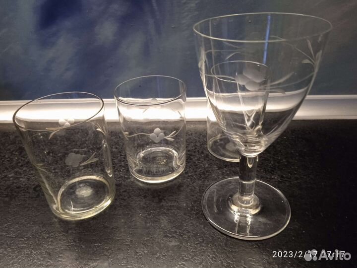 Фужеры, стаканы, рюмки СССР