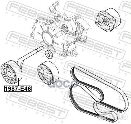 Ролик натяжной BMW X5 E53 1999-2006 febest 1987