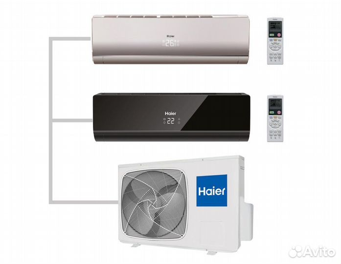 Кондиционеры на 2-3 комнаты. Мульти-сплит системы