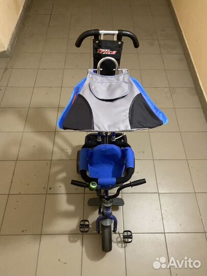 Детский трехколесный велосипед коляска