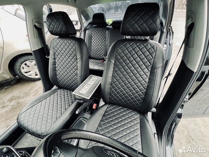 Авточехлы Автопилот из черной экокожи VW Polo 5 Sd