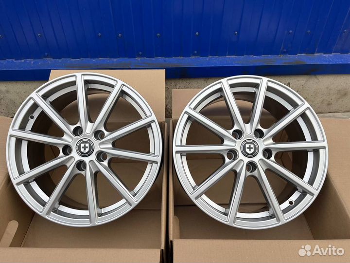 Диски r17 5x114,3 HRE P400 серебро HS