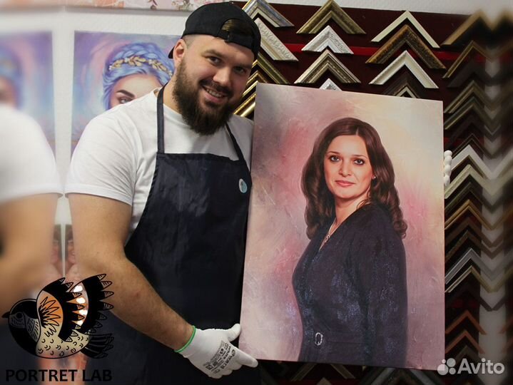 Портреты по фото на холсте и печать фото на холсте