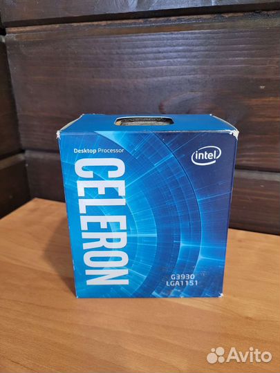 Процессор intel celeron g3930 box + новый кулер