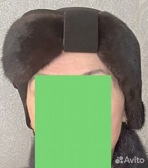 Шляпка женская зимняя, мех