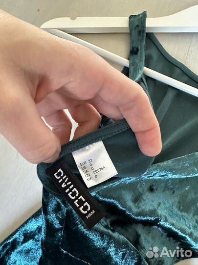 Платье hm женское xs велюр