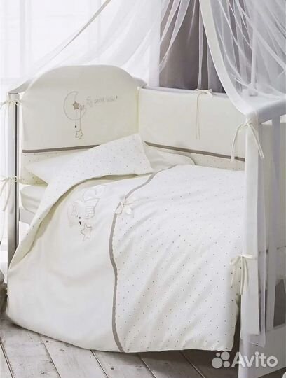 Белье постельное бортики одеяло детский комплект