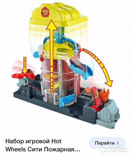 Hot wheels пожарная станция
