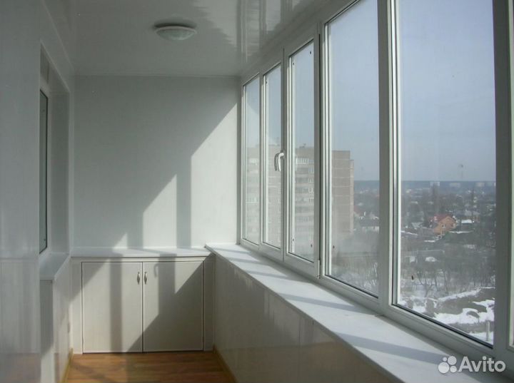 Остекление пвх с отделкой