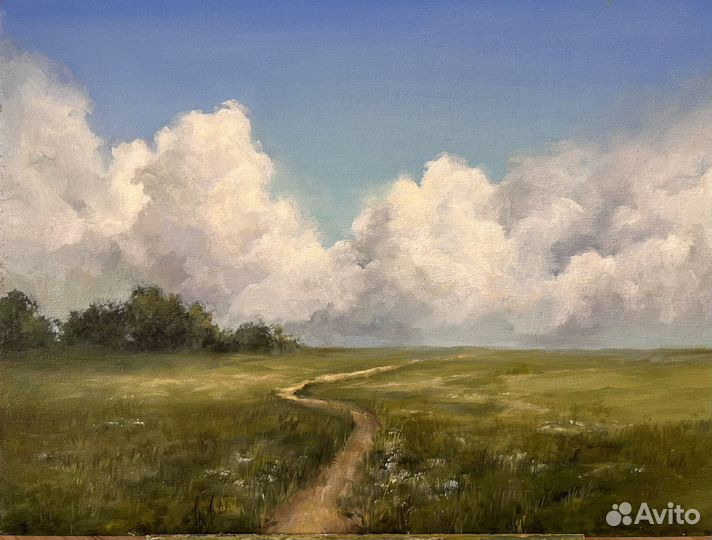 Картина маслом пейзаж 30х40 
